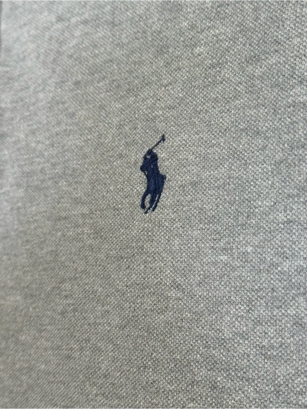 Polo by Ralph Lauren Cream Quarter-Zip Pullover with Navy Pony